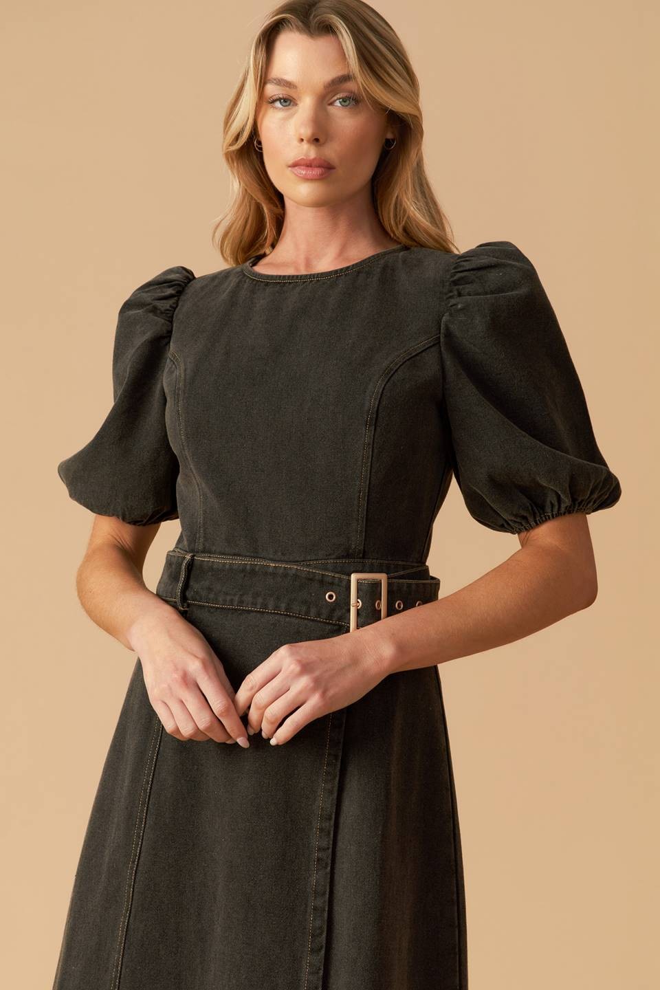 Mary Denim Midi Dress