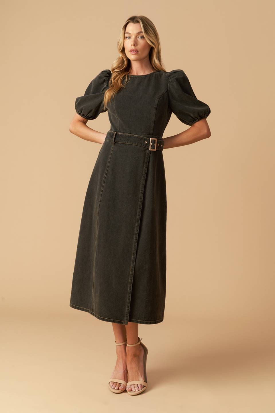 Mary Denim Midi Dress