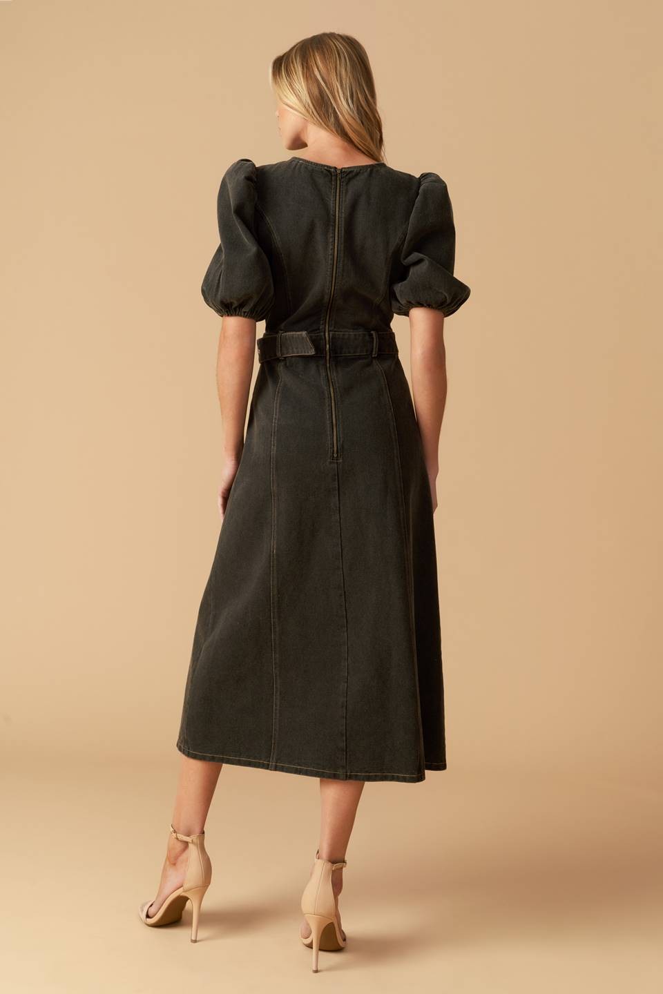 Mary Denim Midi Dress