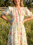 Load image into Gallery viewer, HANNAH PINK FLORAL DRESS