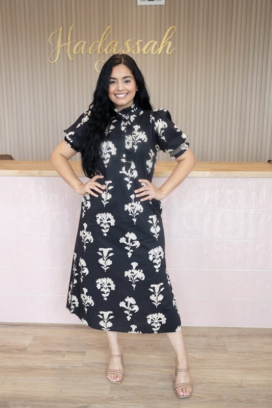 Mariana Black Midi Dress