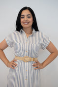 Load image into Gallery viewer, Larissa Navy Midi Dress