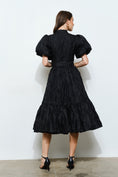 Load image into Gallery viewer, Ximena Black Midi Dress
