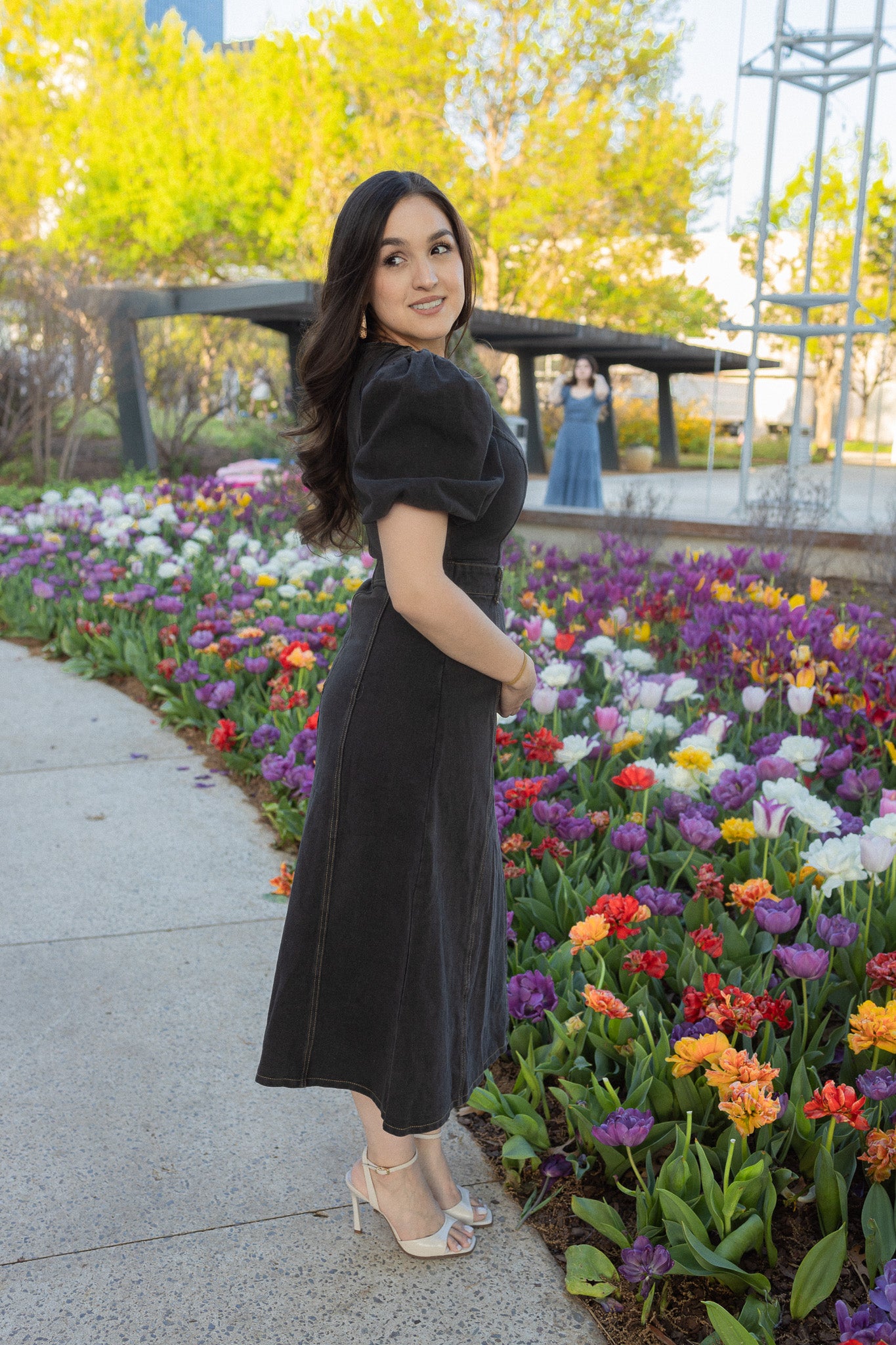 Mary Denim Midi Dress