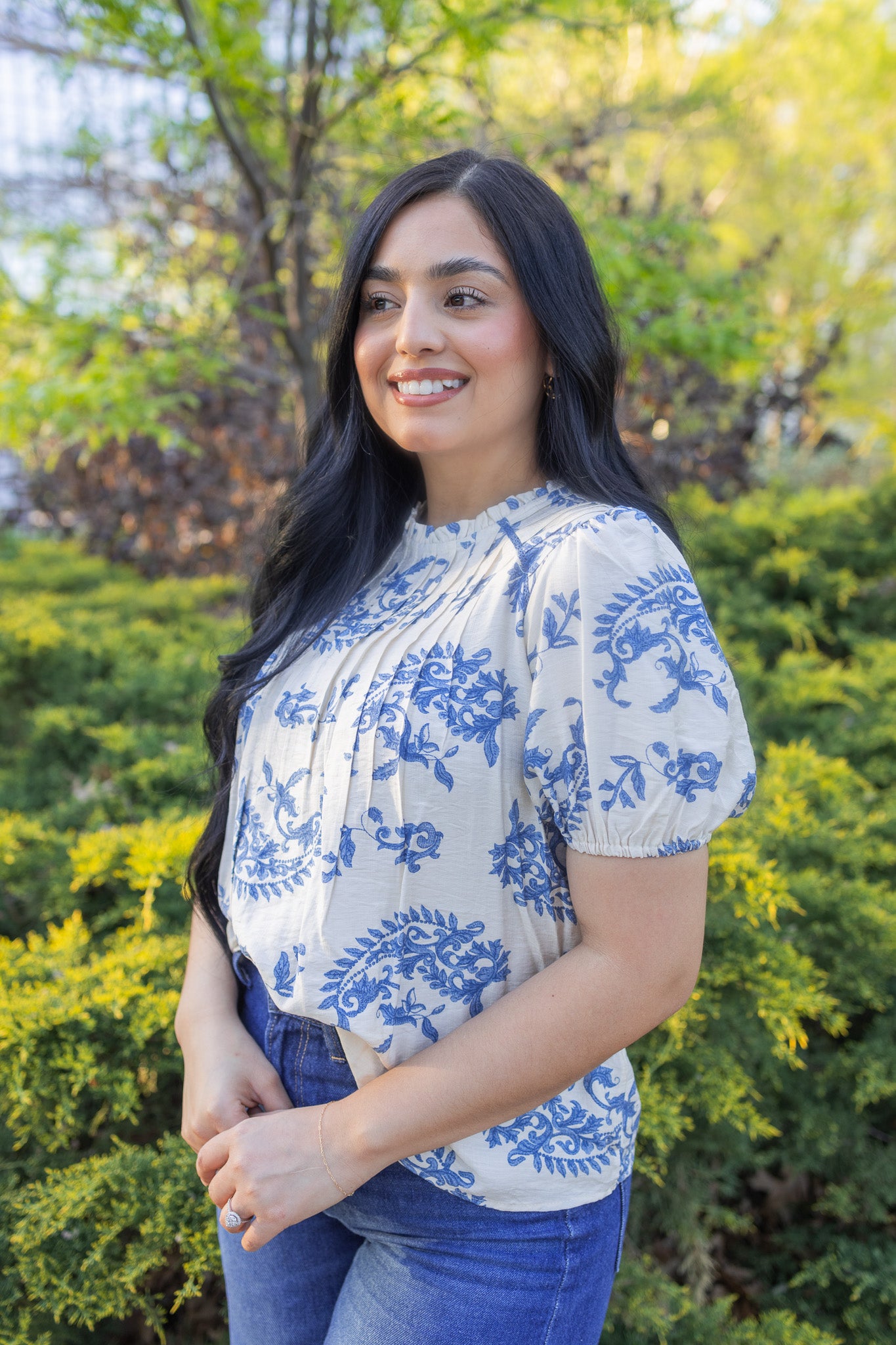 Iris Blue Blouse