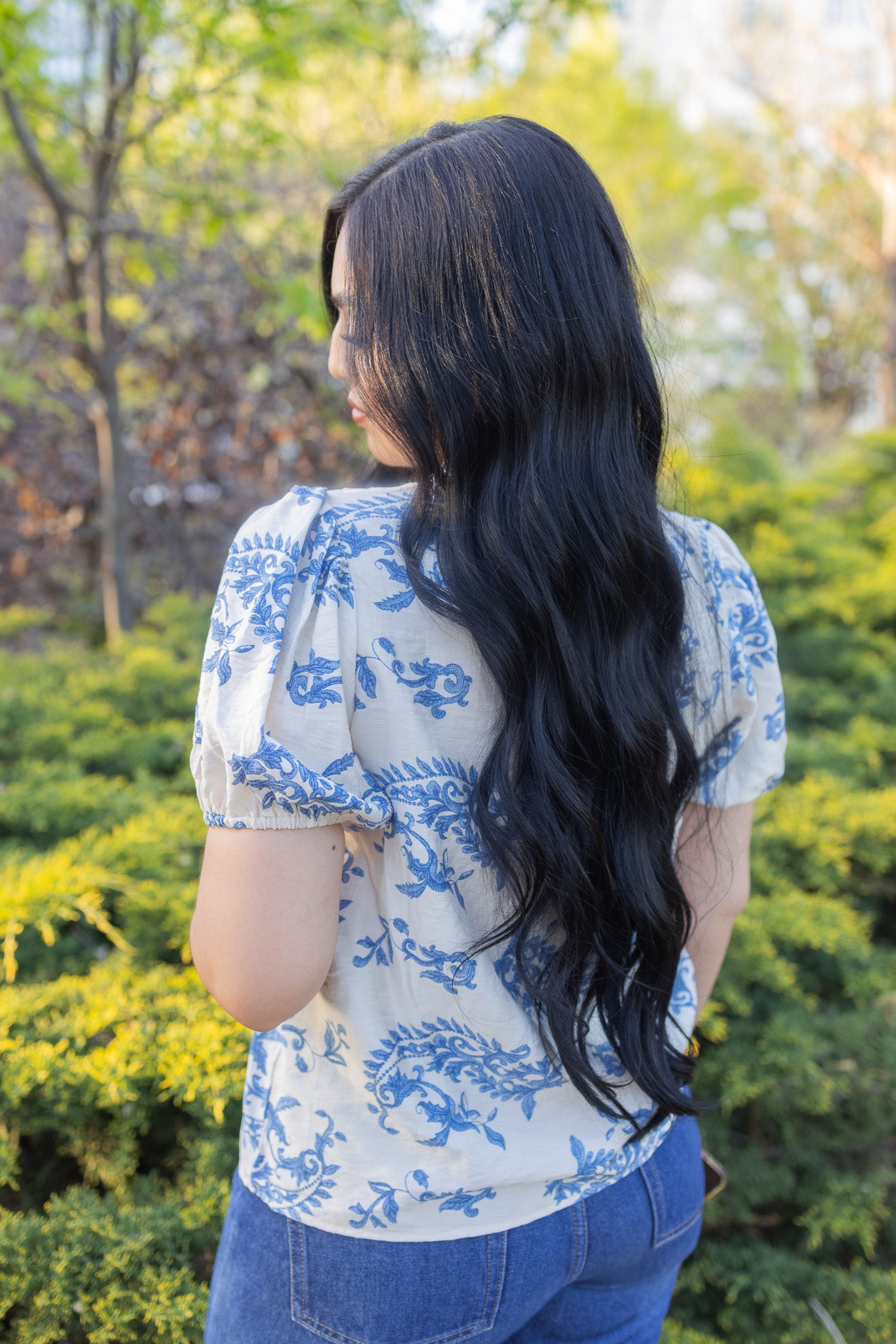 Iris Blue Blouse