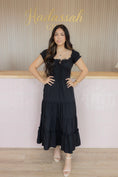Load image into Gallery viewer, Everly Black Midi Dresss
