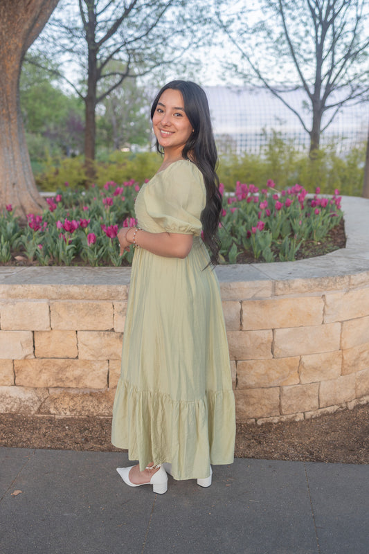 Norah Kiwi Midi Dress