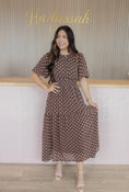 Load image into Gallery viewer, Ella espresso midi dress