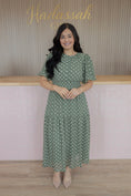 Load image into Gallery viewer, Ella olive midi dress