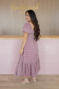 Load image into Gallery viewer, BRIANNA BURGANDY MIDI DRESS