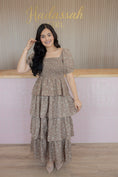 Load image into Gallery viewer, Brianna latte garden dress
