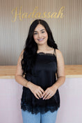 Load image into Gallery viewer, Luciana lace black top