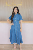 Load image into Gallery viewer, Gabby blue denim dress