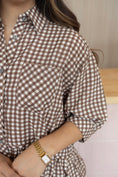 Load image into Gallery viewer, camellia brown blouse