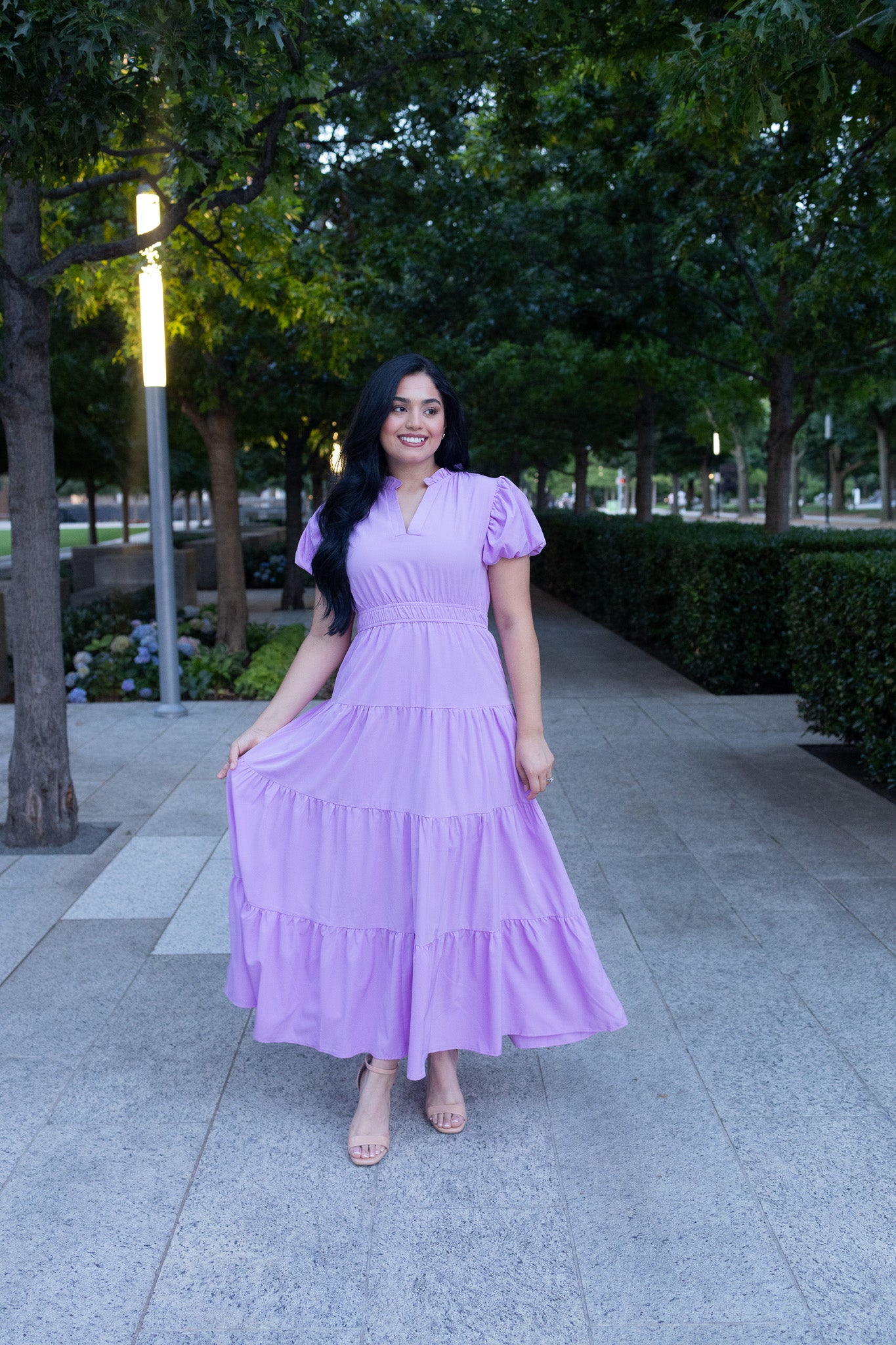 Danna lilac Maxi Dress