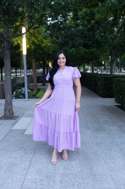 Danna lilac Maxi Dress