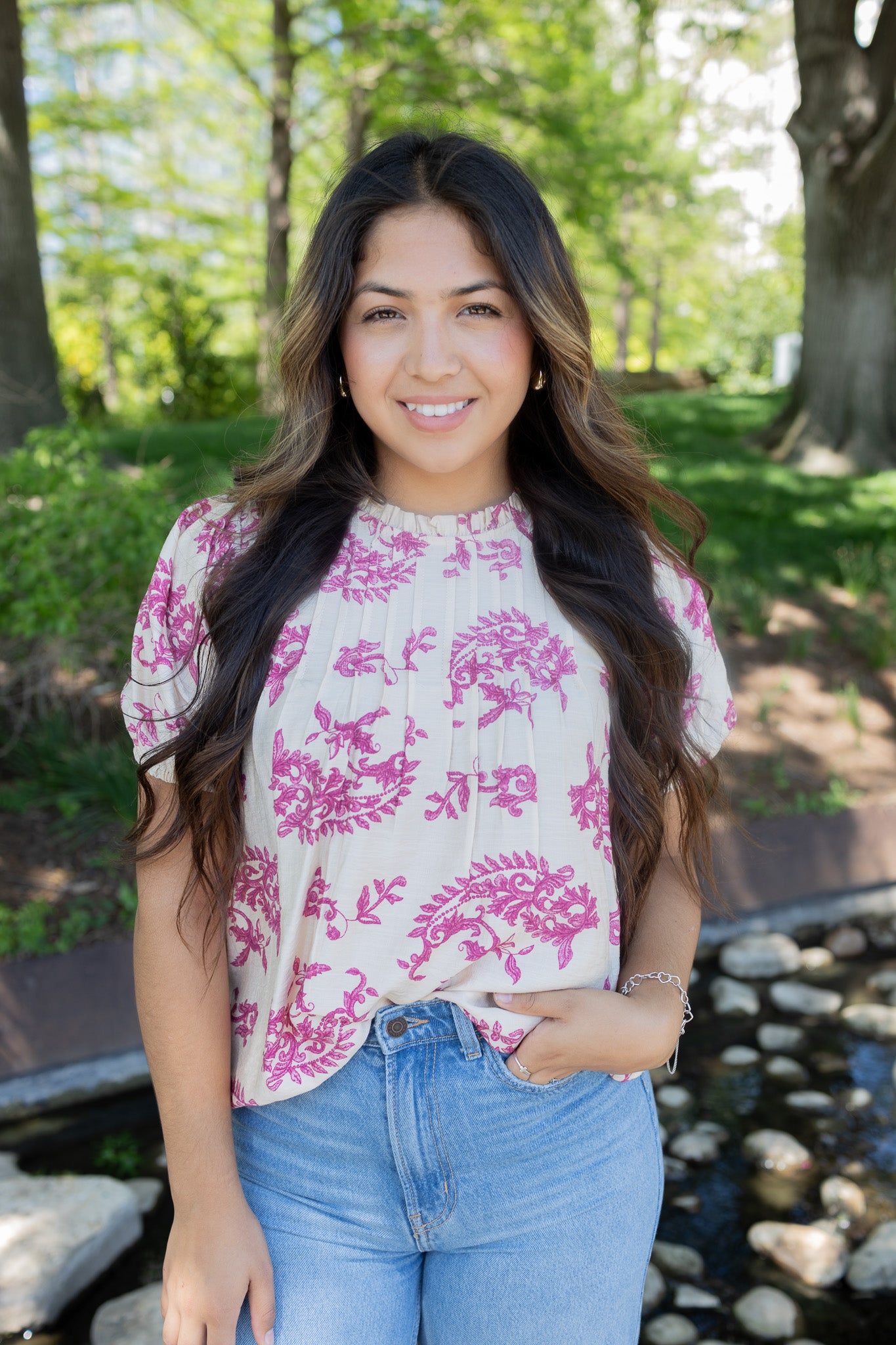 Iris Pink Blouse