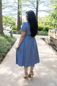 Load image into Gallery viewer, Kassandra Blue Midi Dress