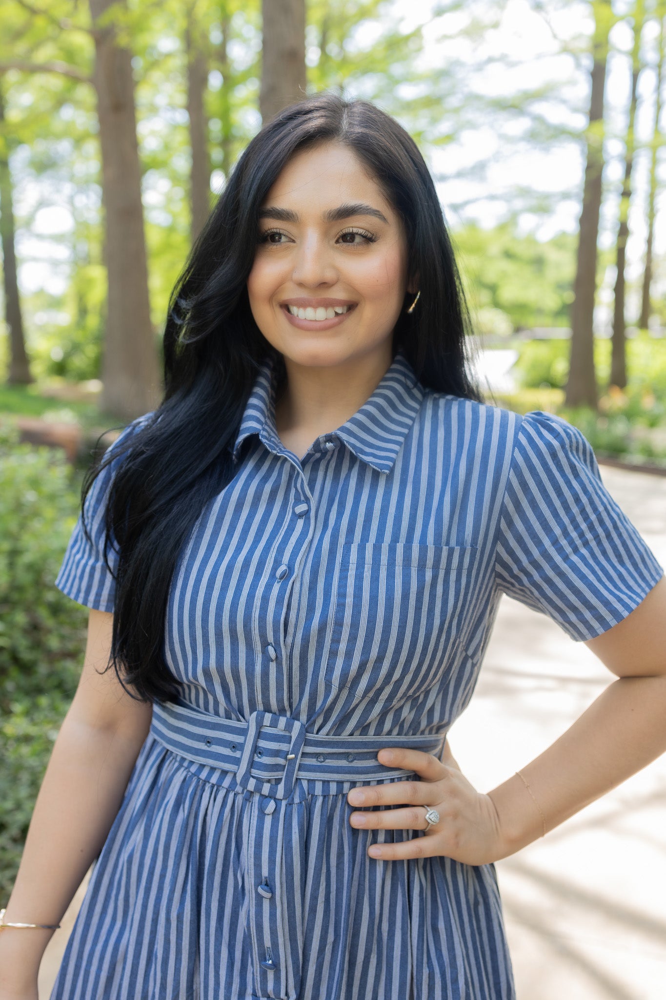 Kassandra Blue Midi Dress