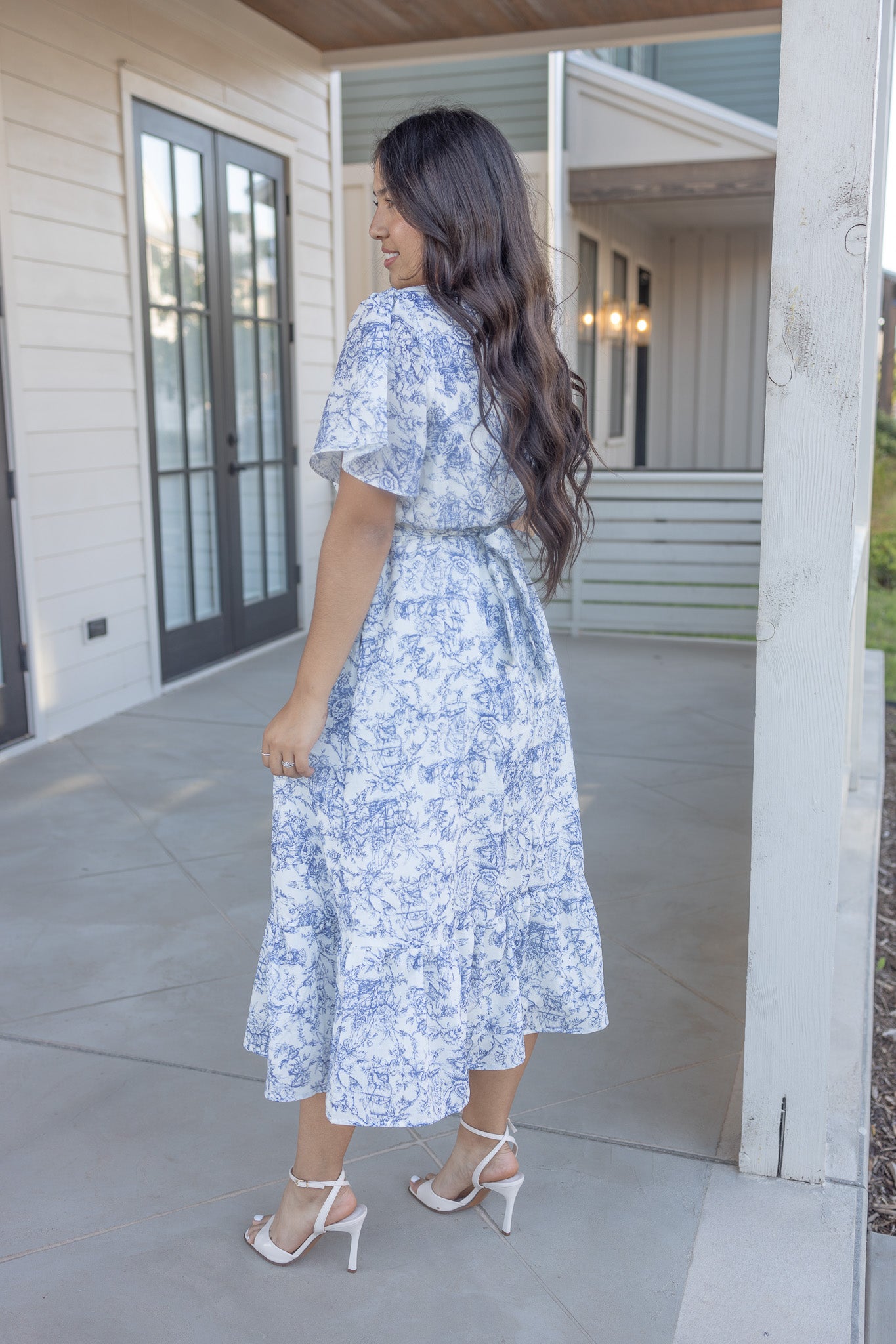 Jasmine Blue Midi Dress