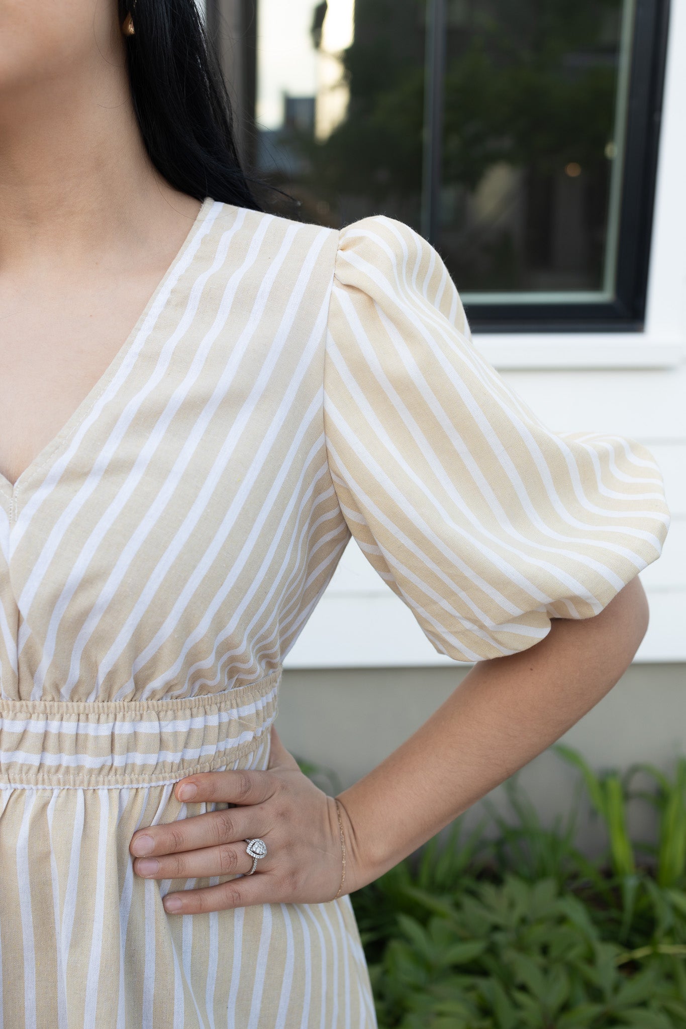 Aranza Yellow Midi Dress