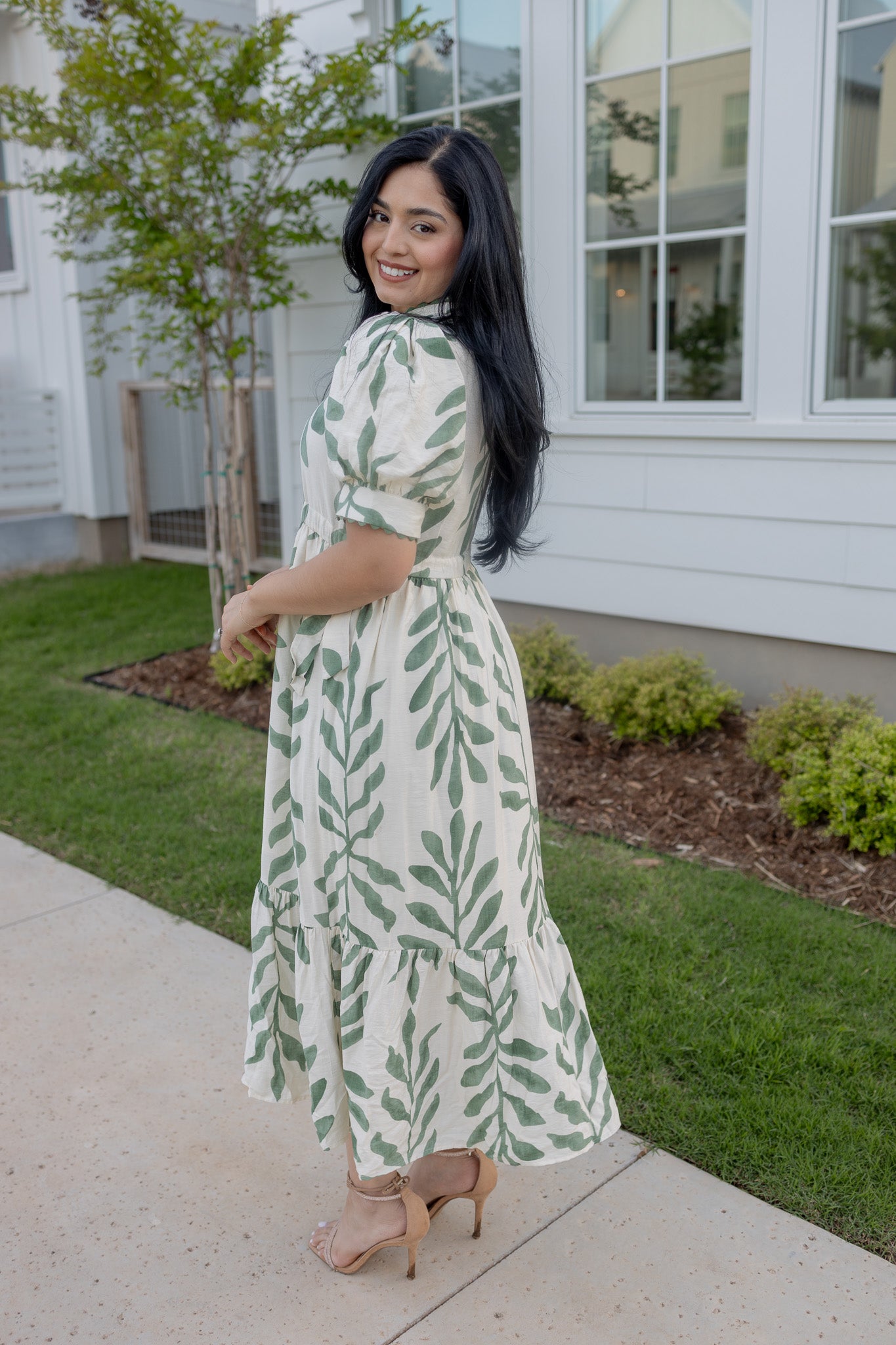 Sheilaa Green Maxi Dress