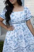 Load image into Gallery viewer, Doll Blue Midi Dress