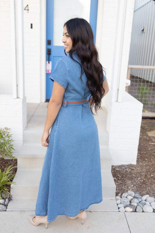 Marisol Denim Maxi Dress