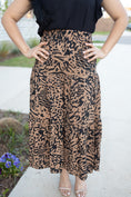 Load image into Gallery viewer, Coffee Brown Midi Skirt