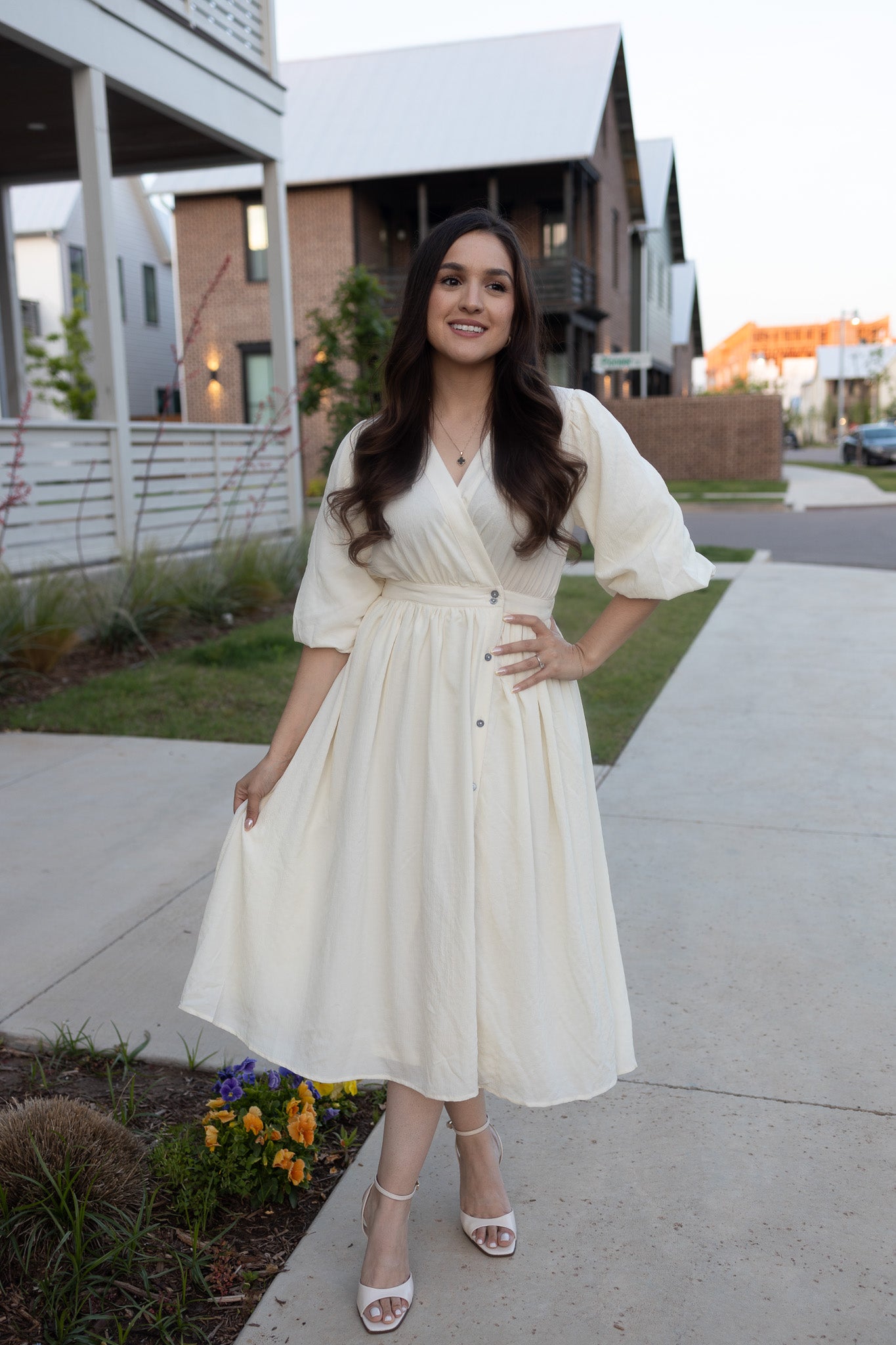 Alice Ivory Midi Dress