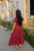 Load image into Gallery viewer, Lenore Red Maxi Dress