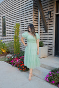 Load image into Gallery viewer, Callie Mint Maxi Dress