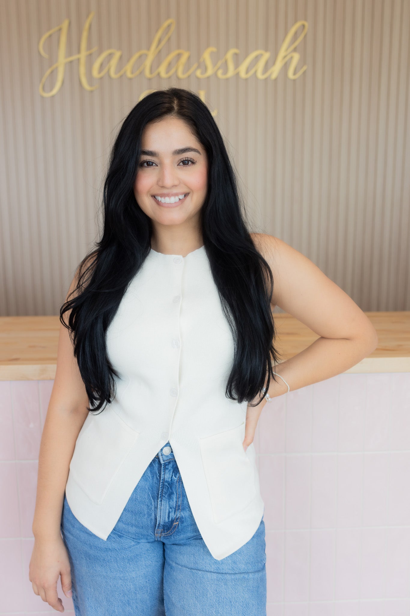 Juliee Cream Vest