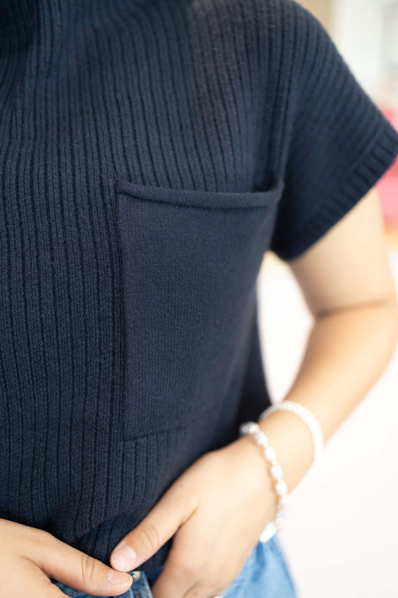 Tianna Navy Top