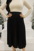 Load image into Gallery viewer, Joelle Black Midi Skirt