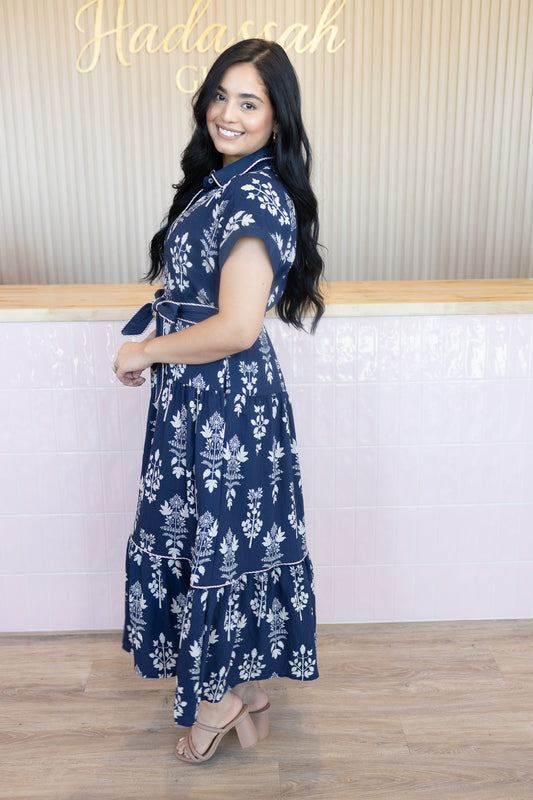 Destinny Navy Maxi Dress
