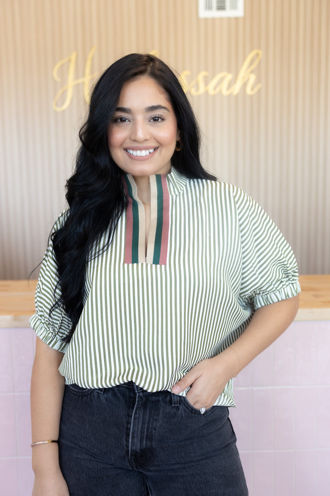 Belenn Olive Blouse