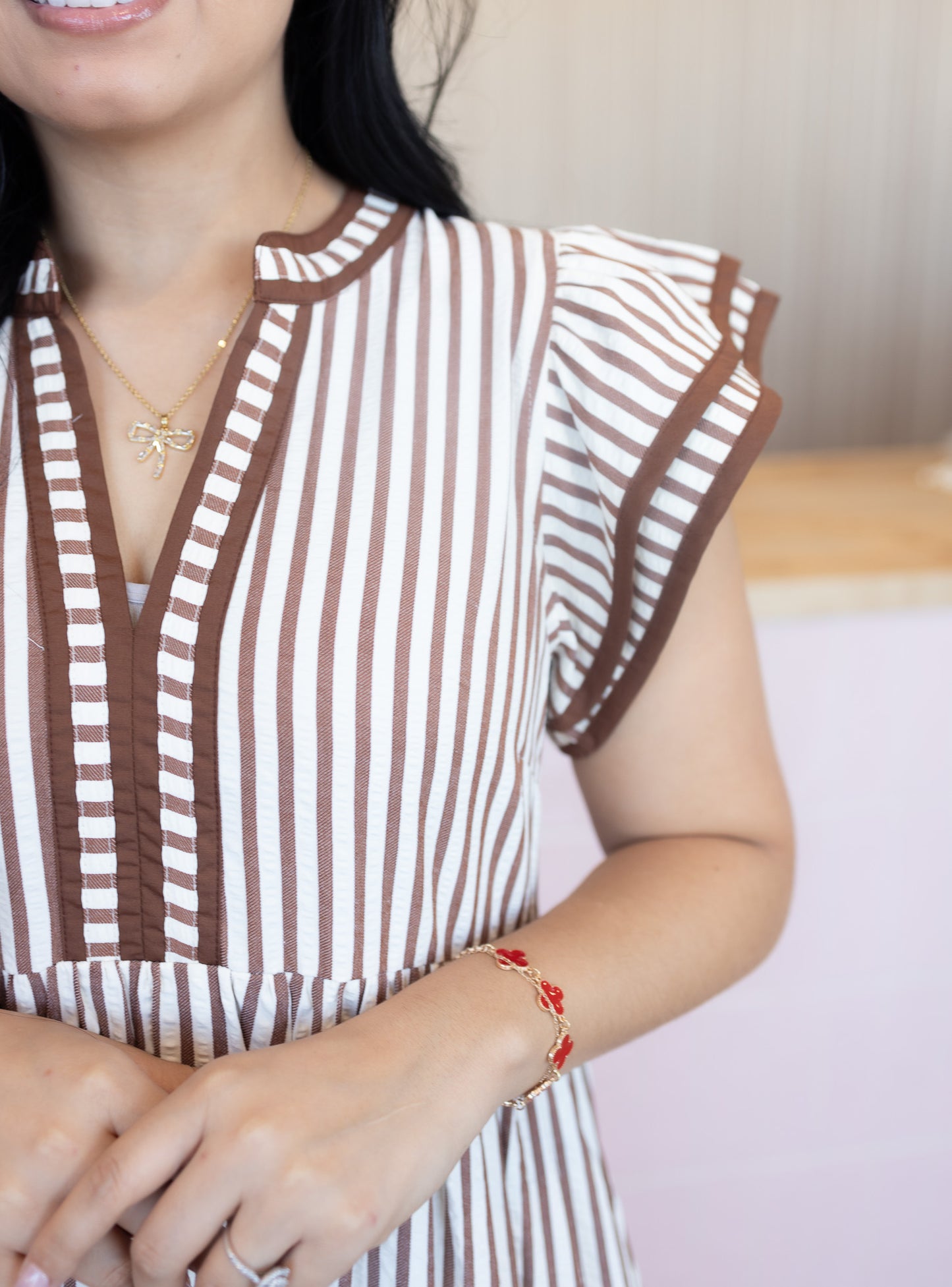 Sidney Brown Midi Dress