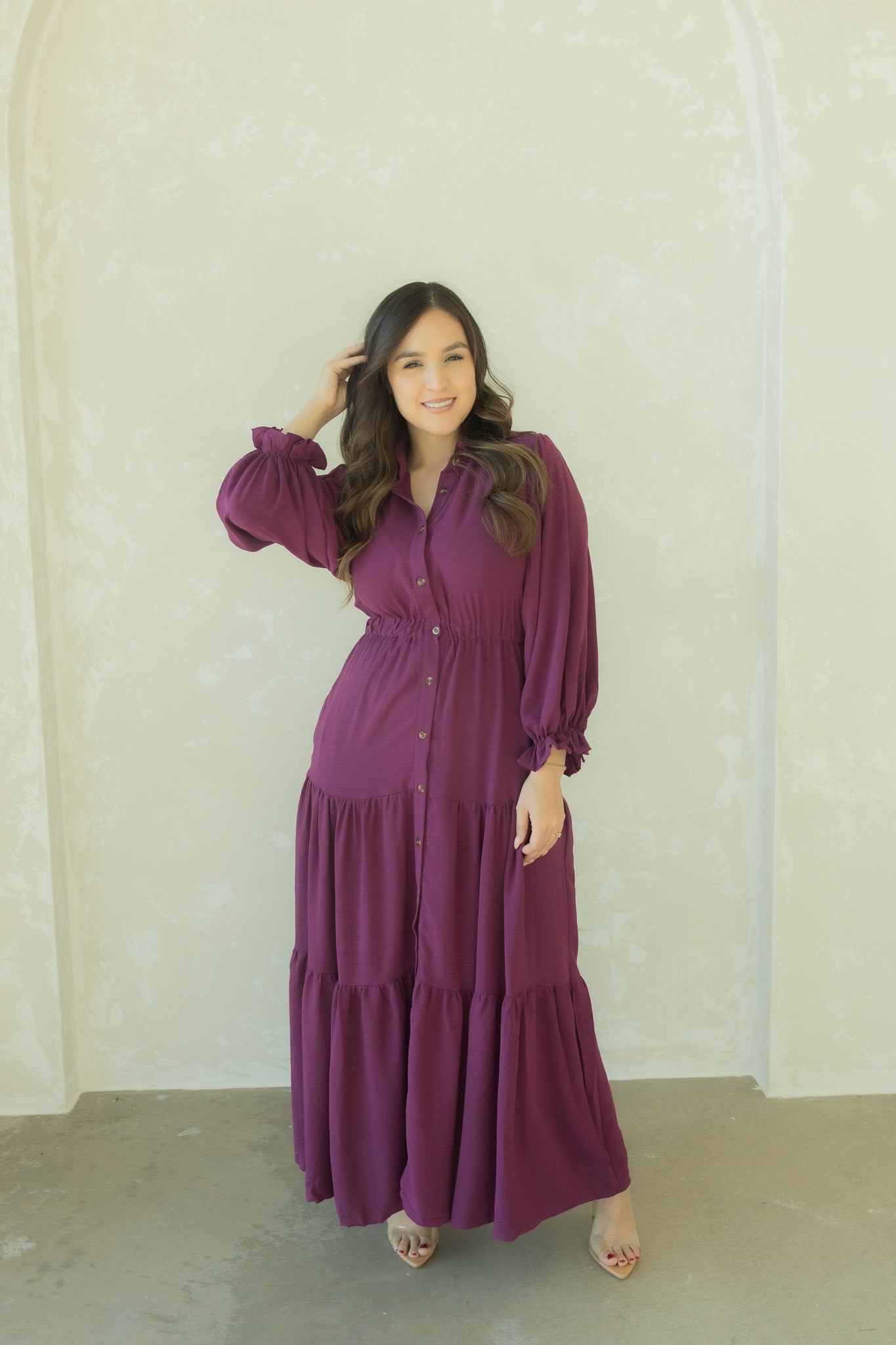 Alexa Purple Maxi Dress