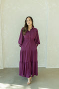 Load image into Gallery viewer, Alexa Purple Maxi Dress