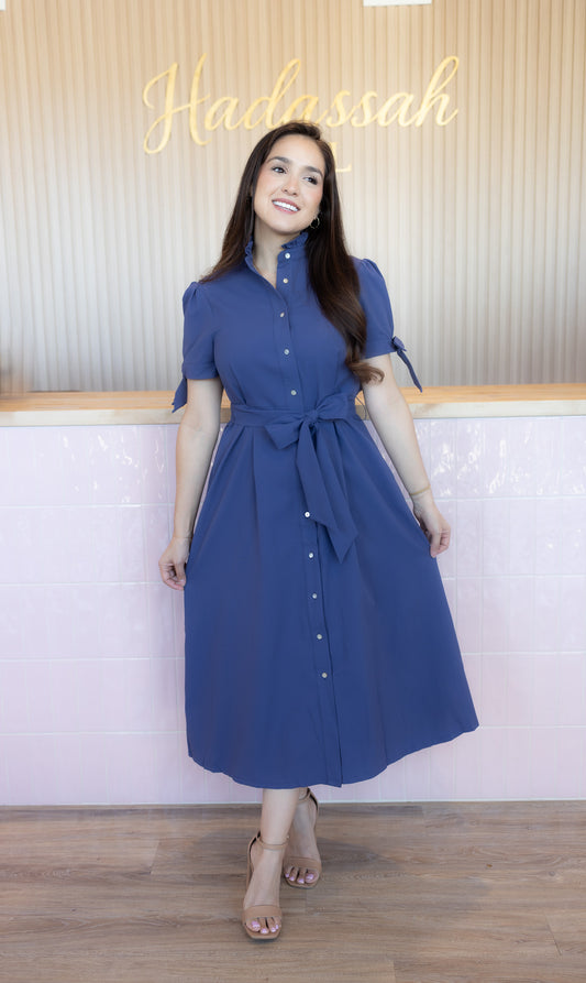 Alanna Purple Midi Dress