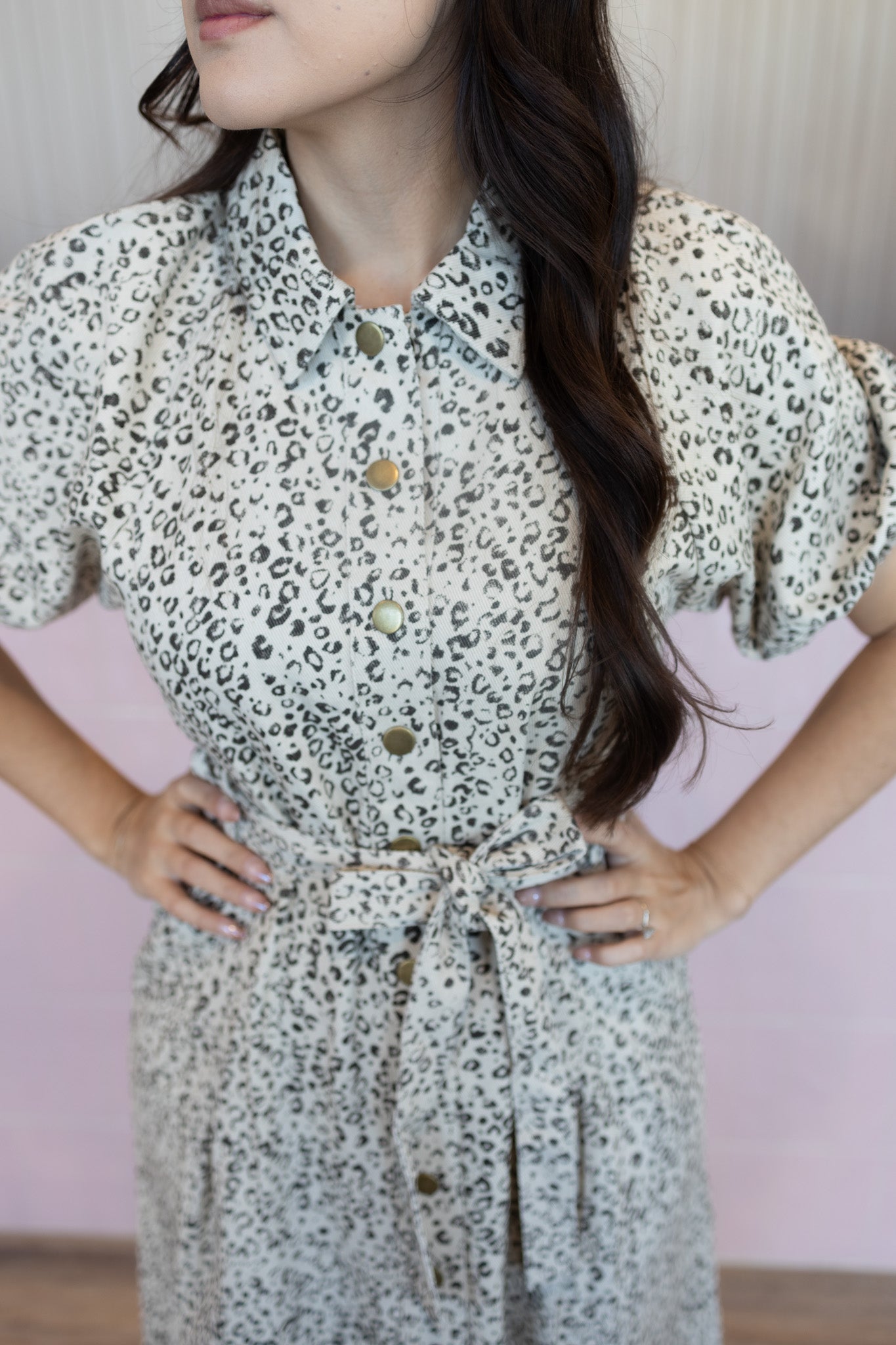 Keiry Leopard Midi Dress