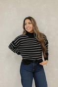 Load image into Gallery viewer, Sammy Black Stripe Sweater