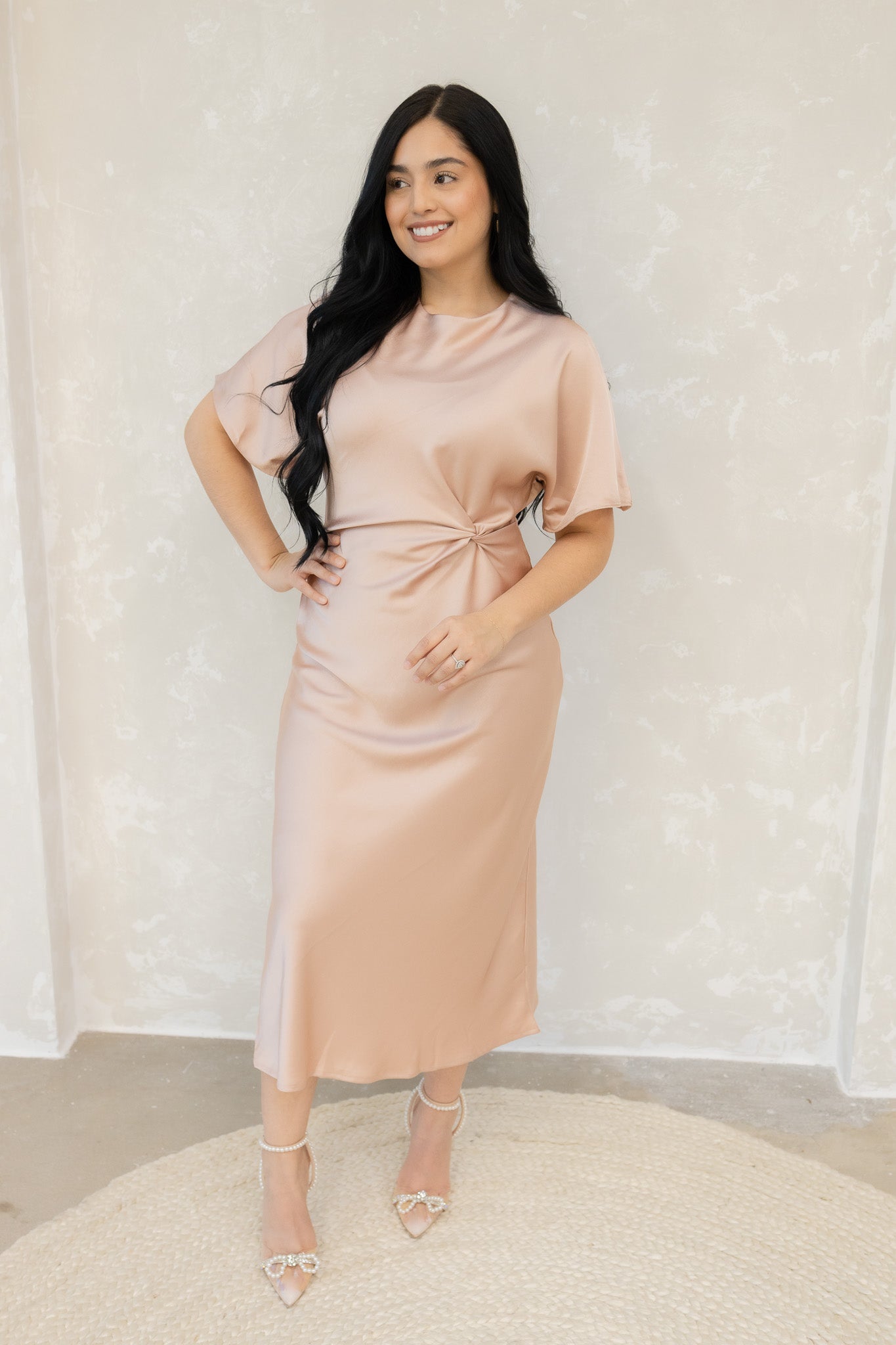 Lily Blush Midi Dress