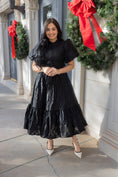 Load image into Gallery viewer, Ximena Black Midi Dress