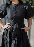 Load image into Gallery viewer, Ximena Black Midi Dress
