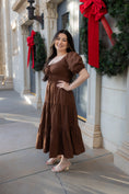 Load image into Gallery viewer, Everleigh Brown Midi Dress