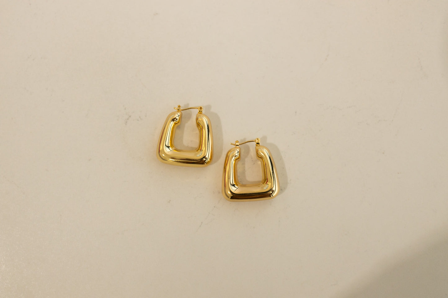 Squared Hoop Earrings