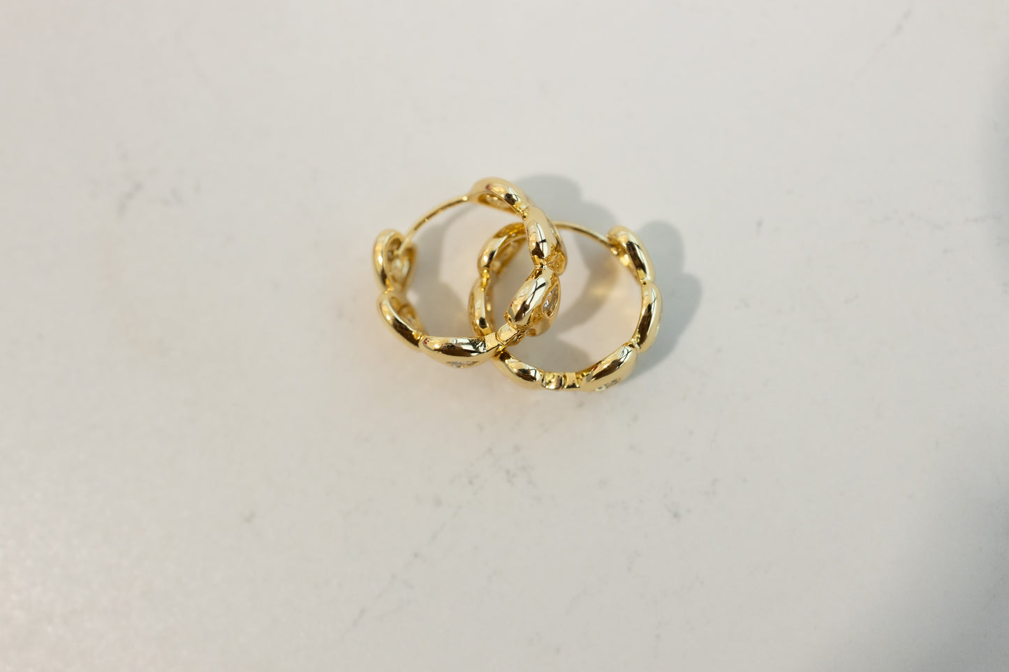 Hearts Hoop Earrings